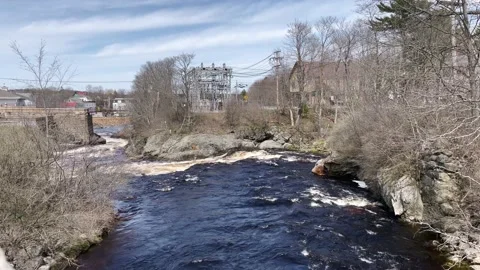 Scenic River Waterfall Stock Footage 191040767
