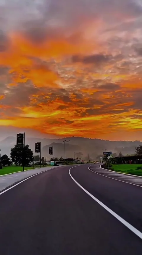 Scenic Road Sunset View Vídeos de archivo 341628810