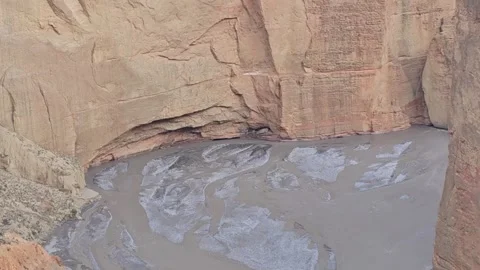 Scenic Road Trip Upper Mustang Valley Nepal Himalayan POV Clip 102 Video stock 318316548
