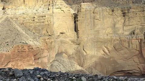 Scenic Road Trip Upper Mustang Valley Nepal Himalayan POV Clip 31 Video stock 318316793