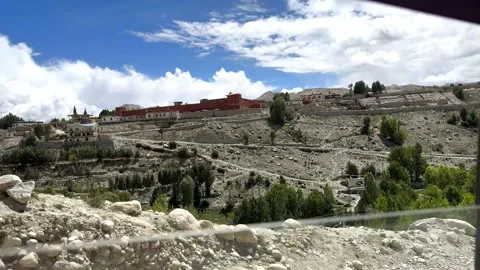 Scenic Road Trip Upper Mustang Valley Nepal Himalayan POV Clip 57 Video stock 318316900