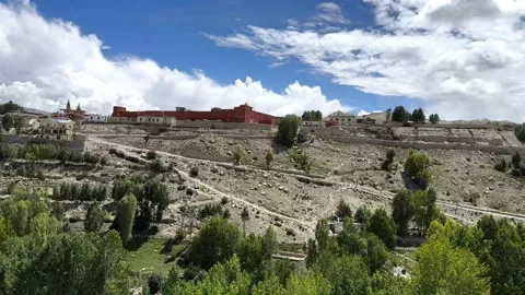 Scenic Road Trip Upper Mustang Valley Nepal Himalayan POV Clip 58 Video stock 318316908