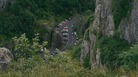 Scenic Roadway Seen from Rocky Cliffs in Portugal Stock-Footage 337717835