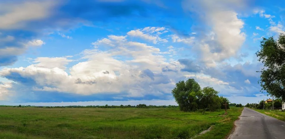 Scenic rural landscape Stock Photos