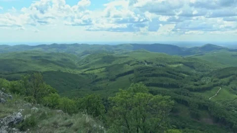 A scenic sight from a plateau Stock Footage 134069040
