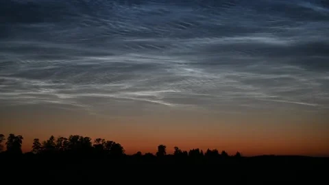 Scenic silvery clouds timelapse. Stock Footage 312982849