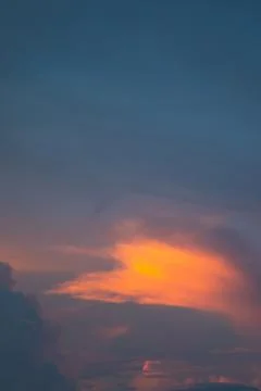 Scenic Sky at Sunset with Clouds Stock-Fotos