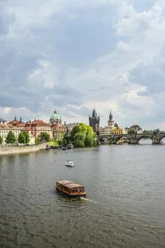 Scenic spring view of the Old Town Stock Photos