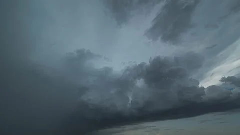 The scenic stormy clouds stream in the sky. time lapse Video stock 133183677
