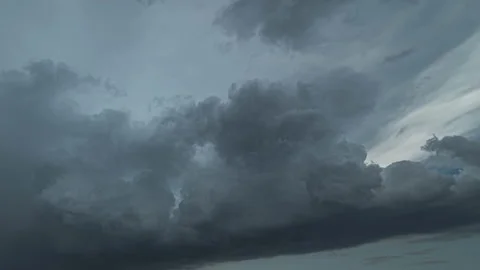 The scenic stormy clouds stream in the sky. time lapse Видео 133184147