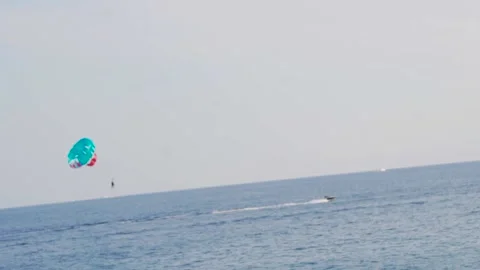 Scenic summer ocean activity. Adventure vacation concept. Stock Footage 154286562
