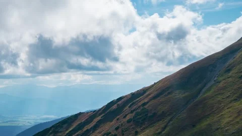 Scenic Summer Skyline Timelapse Over the Tatras Landscape 스톡 동영상 308189803