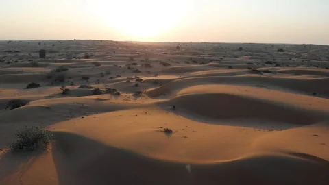 Scenic sunset in the desert Stock Footage 112738734