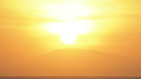 Scenic sunset over the mountain. Video stock 37740662