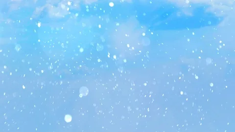 Scenic sunset. Particle on clouded background Stock Footage 104594895