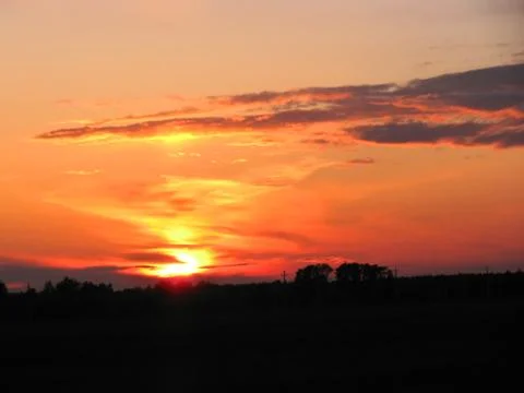 Scenic sunset Stock Photos