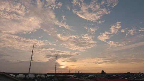 Scenic sunset view over Kuala Lumpur, Malaysia Vídeo Stock 346608763