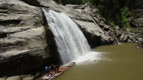 Scenic Tangadan Falls Stock Footage 113346309