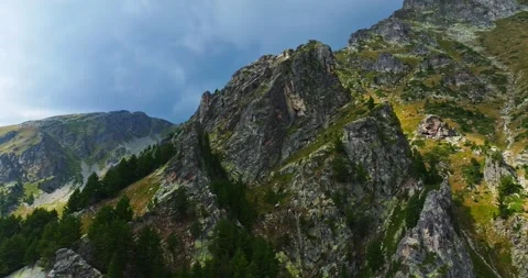 Scenic Timelapse Rila Mountain Range In Eastern Europe Lit By Sunrays On A Stock Footage 300446552
