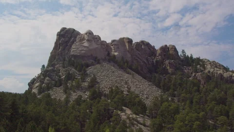 A Scenic Timelapse View Of Mount Rushmore In South Dakota 스톡 동영상 347550793