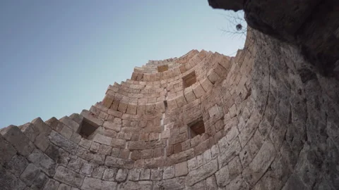 Scenic tower of Hellenistic city gate in Perge (Perga), Turkey Stock Footage 169507140