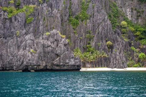 Scenic tropical island landscape, El Nido, Palawan, Philippines Stock Photos