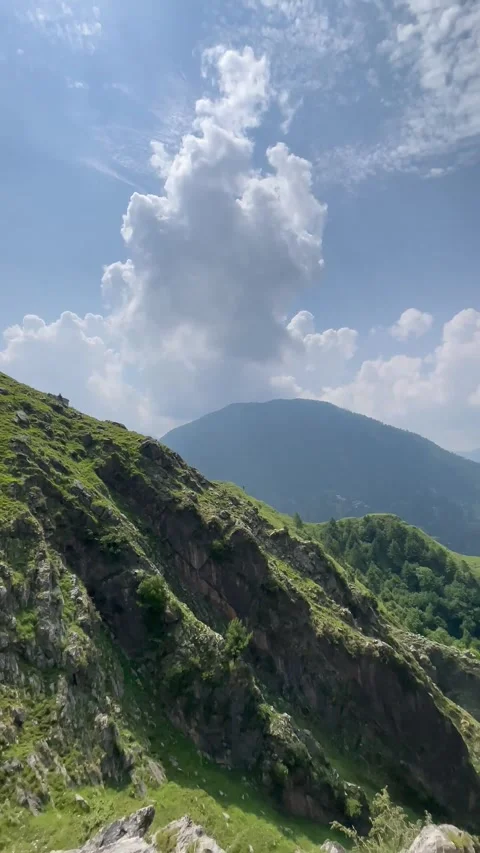 Scenic Valley Pan View. Perfect for travel, tourism, nature, documentary, and ou 動画素材 343609166