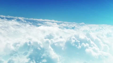 A Scenic View of Above the Clouds Stock Footage 270025731