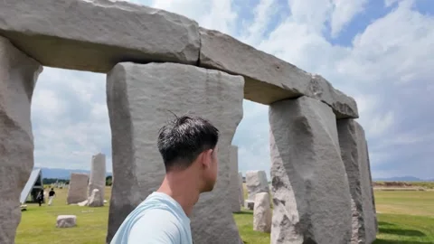 Scenic View of Ancient Stone Structure in a Beautiful Landscape Stock Footage 315469131