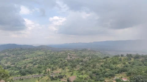 Scenic view of Aravalli Mountain Range Stock Footage 345785525