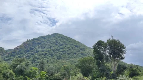 Scenic view of Aravalli Mountain Range Stock Footage 345785542