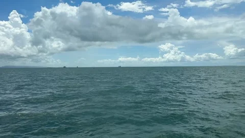 Scenic View Of Beach Against Sky in Sihanoukville Vidéo 337051622