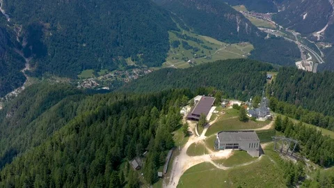 Scenic view of the beautiful landscape in the Alps, picturesque nature of Italy Stock-Footage 112872736