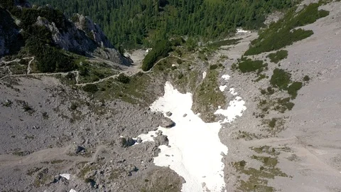 Scenic view of the beautiful landscape in the Alps, picturesque nature of Italy Stock Footage 112874087