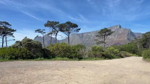 Scenic view of Cape Town’s Table Mountain. Stock Footage 345289421
