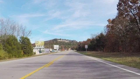 Scenic view of the city of Branson. Stock Footage 82288979