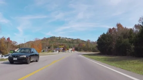 Scenic view of the city of Branson. Stock Footage 82289050