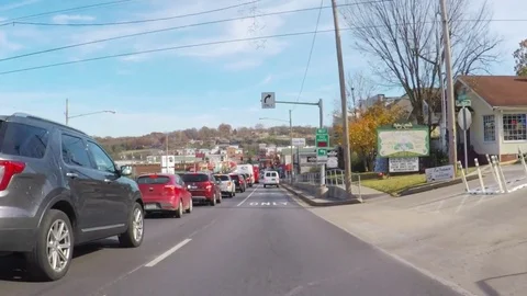Scenic view of the city of Branson. Stock Footage 82289193