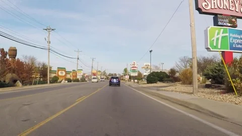 Scenic view of the city of Branson. Stock Footage 82289471
