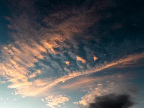 Scenic View of Clouds in the Sky 스톡 사진