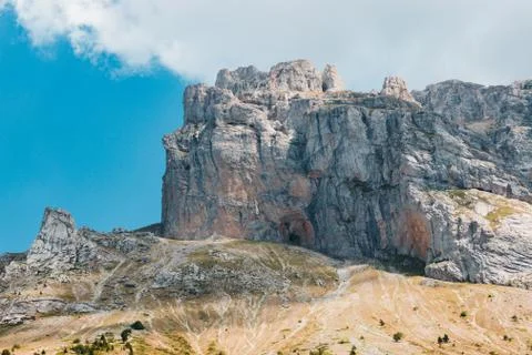 Scenic view of the Devoluy mountains on a warm summer's day Stock Photos