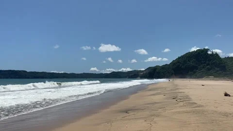 Scenic view of dlodo beach Stock Footage 239820774