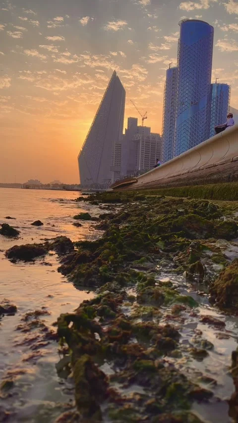 Scenic view from Doha Corniche , Doha, Qatar. January 03, 2026 Stock Footage 325897217
