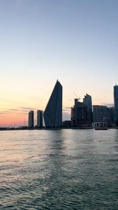 Scenic view from Doha Corniche , Doha, Qatar- January 03, 2026 Video stock 325897710