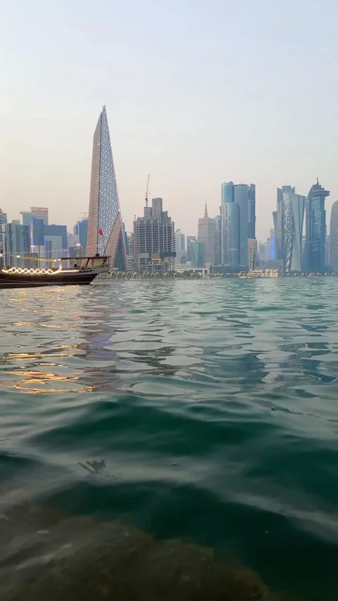 Scenic view from Doha Corniche , Doha, Qatar- January 03, 2026 Stock Footage 325898666