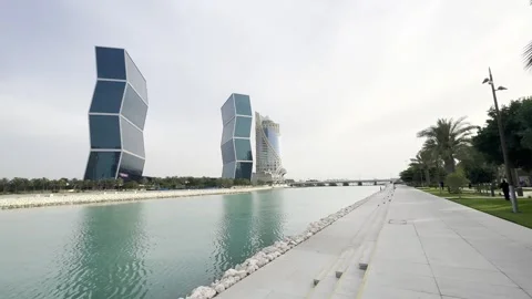 Scenic view from Doha Corniche, Doha, Qatar- January 08, 2026 Stock Footage 325900404