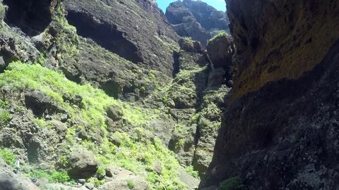 Scenic view of famous Masca. Tenerife Canary Islands, Spain Stock Footage