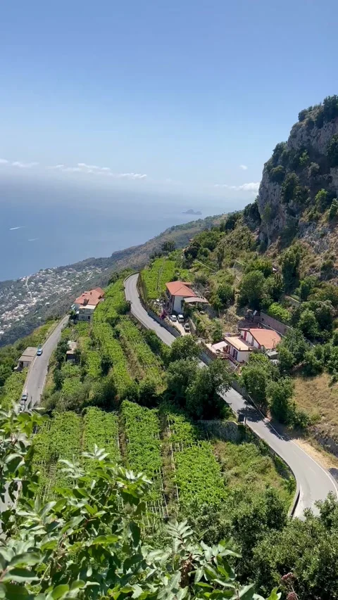 Scenic View of Fausto Coppi Monument, Italian Coastline Stock Footage 280511008