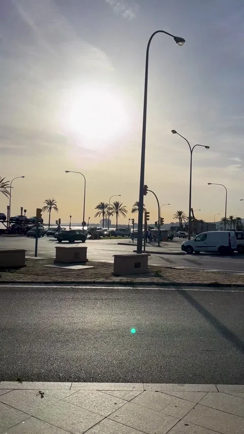 Scenic View of Historical Fortifications in a Vibrant City on a Clear Day With Stock Footage 296107853