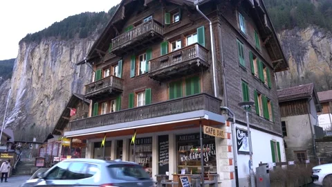 Scenic View from Lauterbrunnen Stock-Footage 195045302